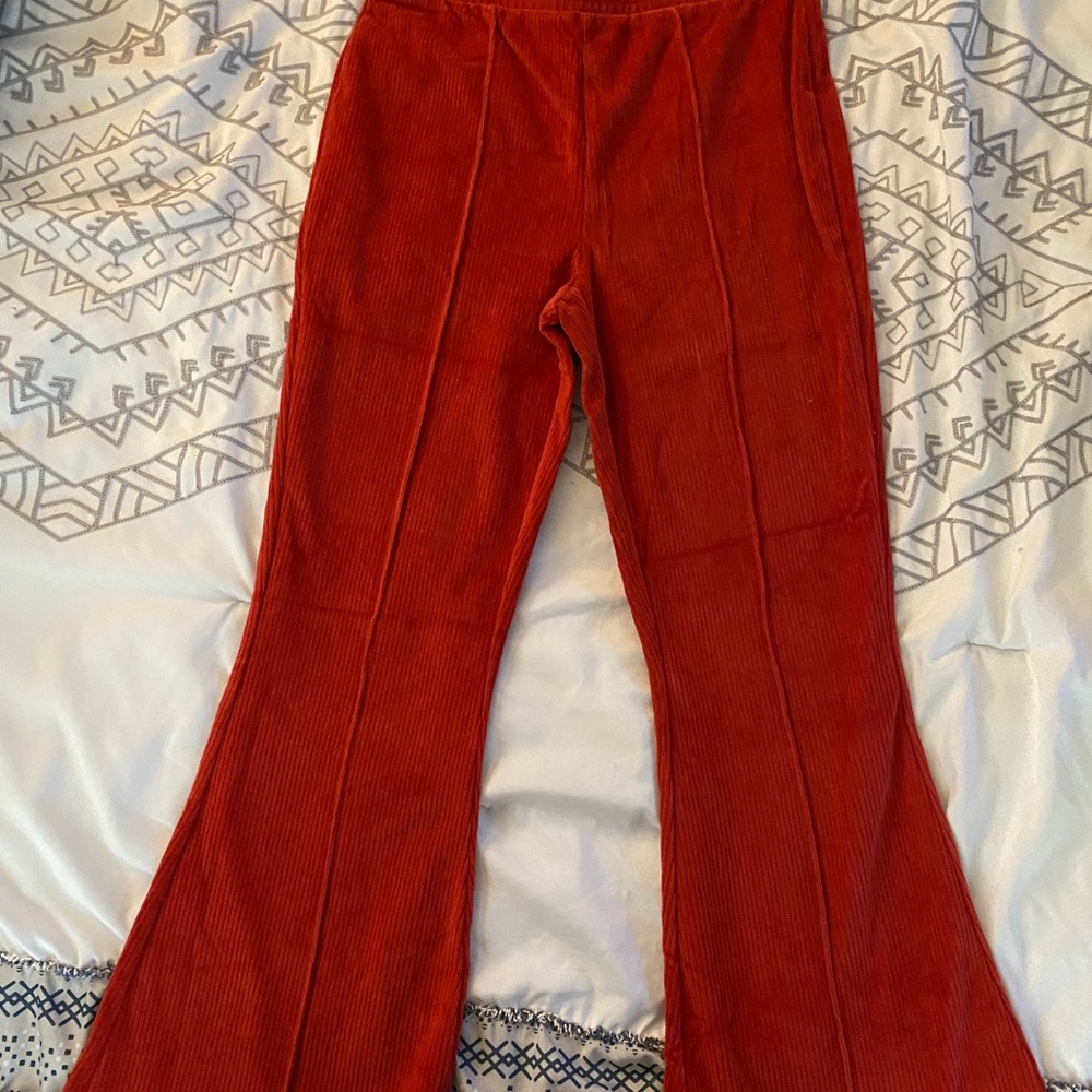 Auburn corduroy American eagle flare leggings